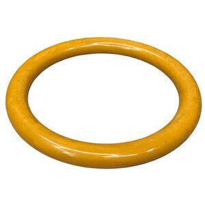Vintage Yellow Butterscotch Bakelite Bangle Bracelet 8" Tested Retro Estate